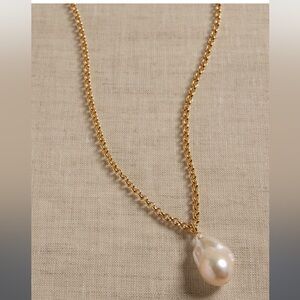 NWT BANANA REPUBLIC BAROQUE PEARL PENDANT NECKLACE BY AUREUS + ARGENT‎